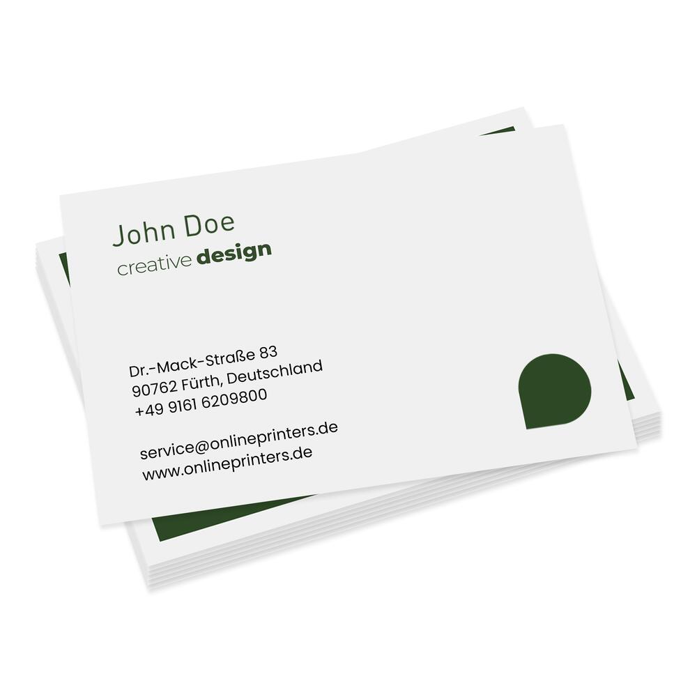 250 Visitenkarten drucken | 85x55mm | beidseitig bedruckt matt