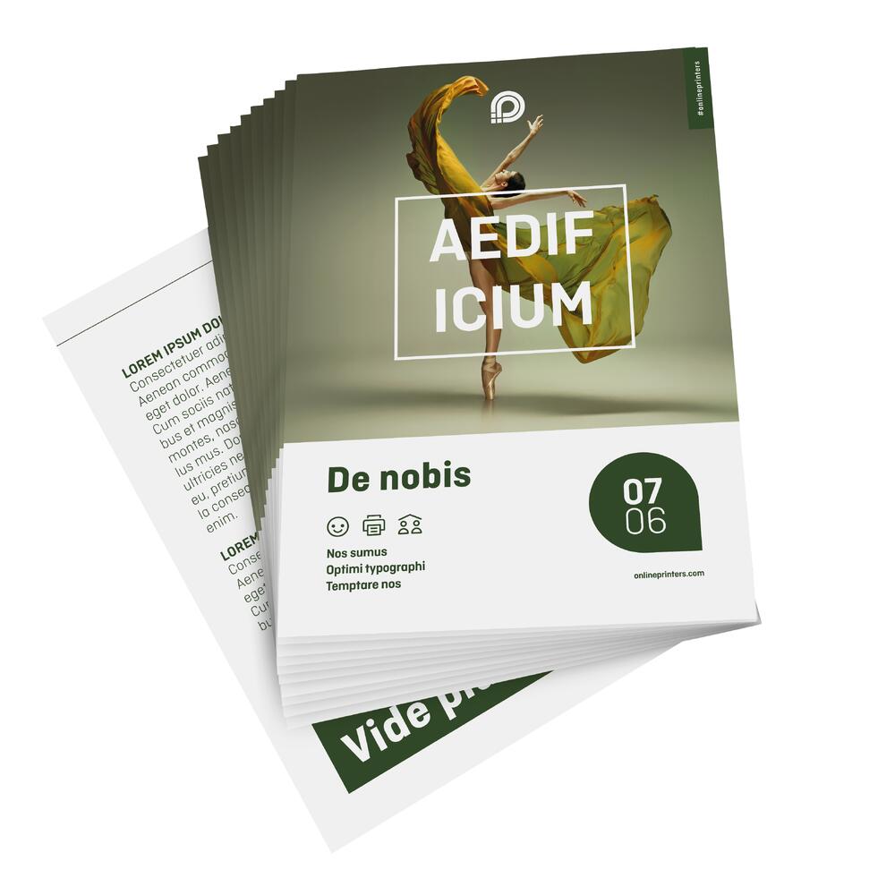 25 A5 Flyer drucken lassen | beidseitig bedruckt | 130 g/m² Bilderdruckpapier