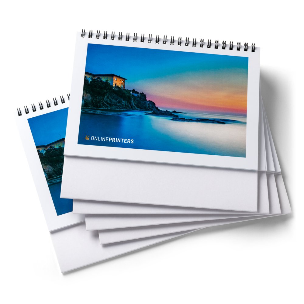10 Tischkalender DIN A6 drucken | 170 g/m² Bilderdruckpapier