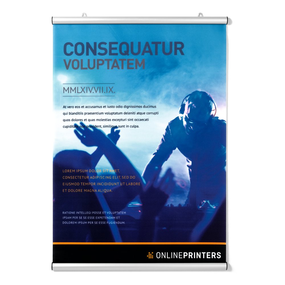 Textilposter drucken | DIN A1 | einseitig bedruckt | 260 g/m² Polyestergewebe