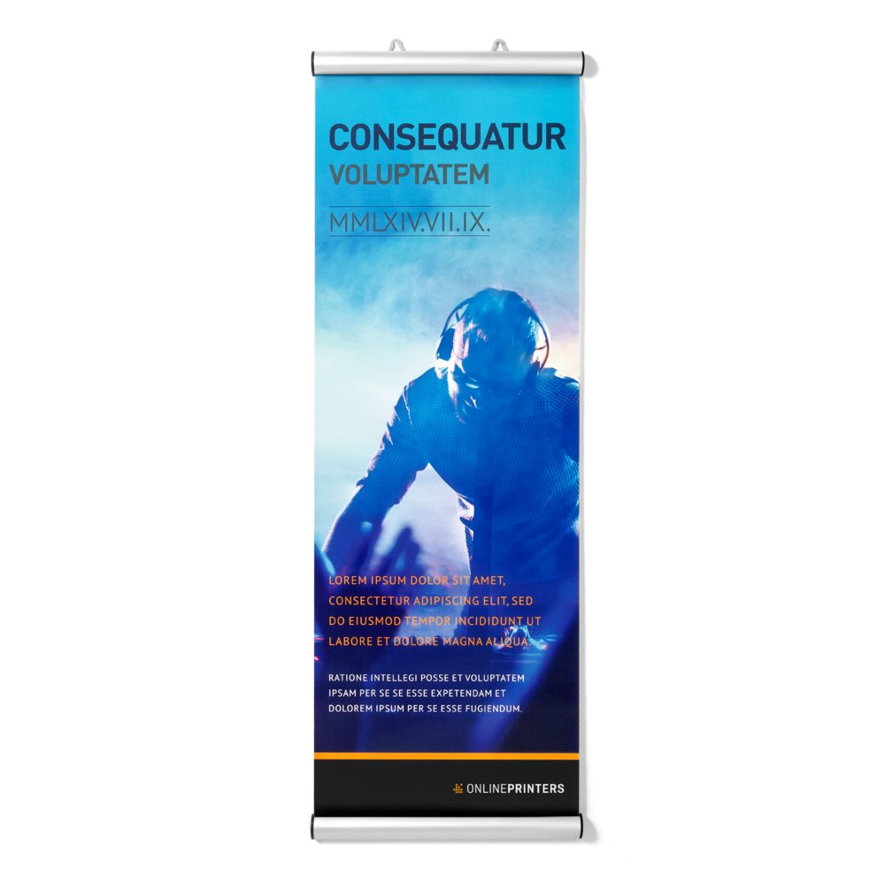 Textilposter drucken | 84,1x200cm | einseitig bedruckt | 260 g/m² Polyestergewebe