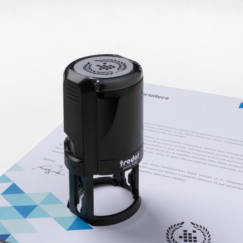 Trodat Printy Stempel erstellen | 42mm Durchmesser | inklusive Stempelkissen