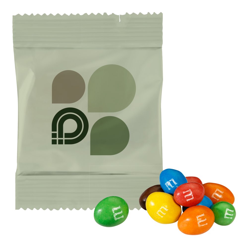 M&M'S Crispy mit Firmenlogo bedrucken | 600 Stück | Werbeartikel - Werbetütchen aus Papier