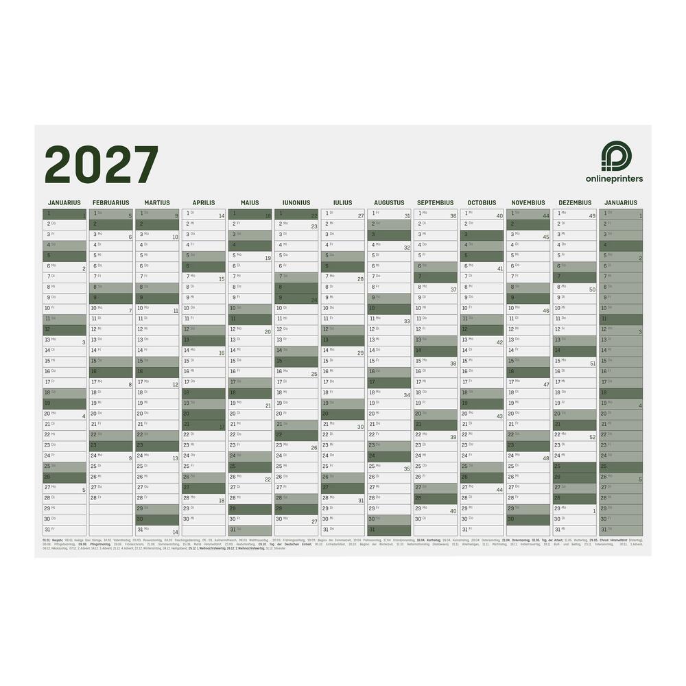 100 Wandplaner DIN A0 einseitig drucken | 100 g/m² Bilderdruckpapier