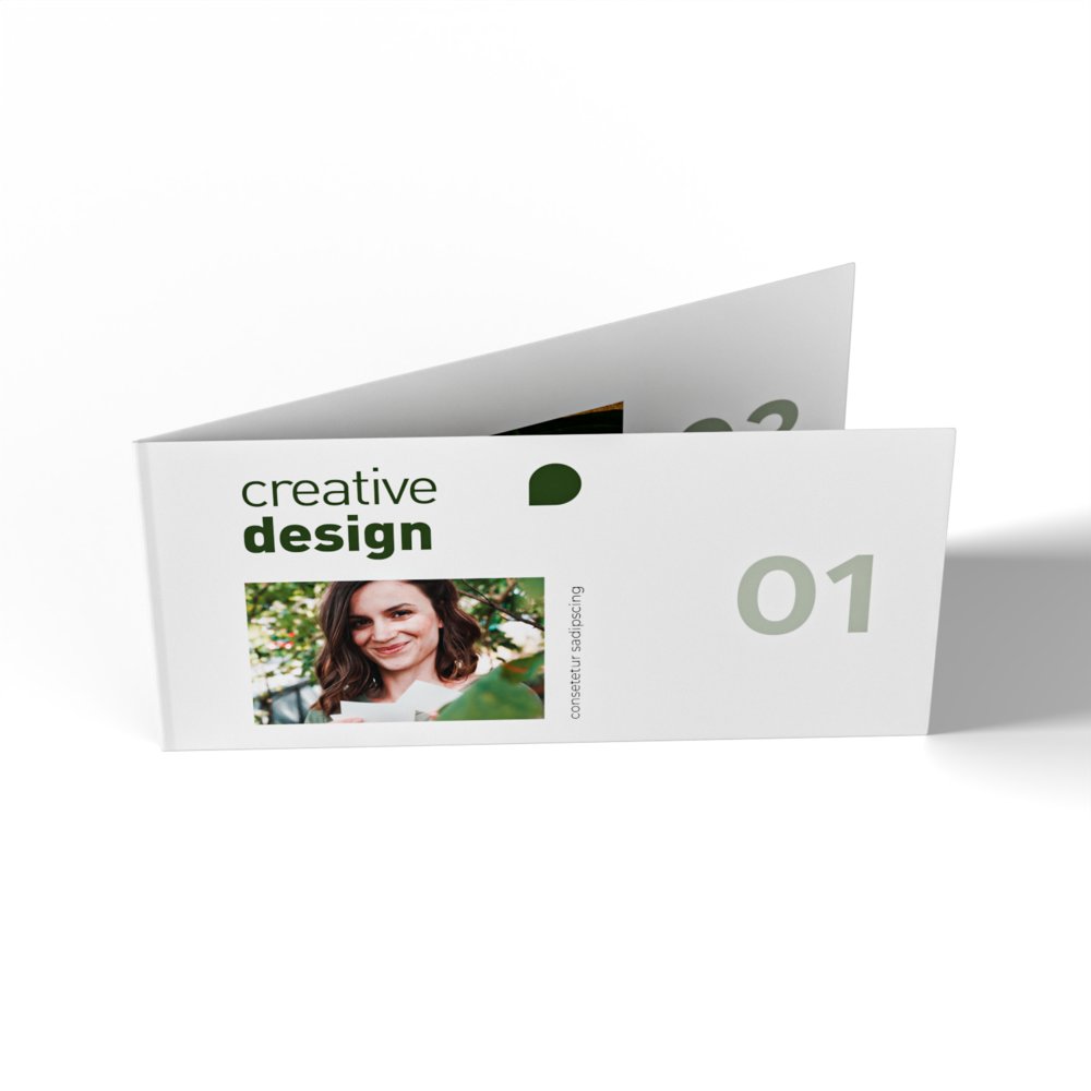 250 Falzflyer DIN lang drucken | 4-seitig | 250 g/m² Bilderdruckpapier