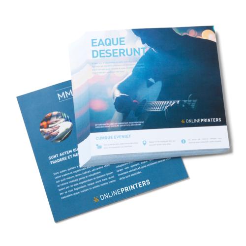 Flyer mit UV-Lack, CD-Format, beidseitig bedruckt 1