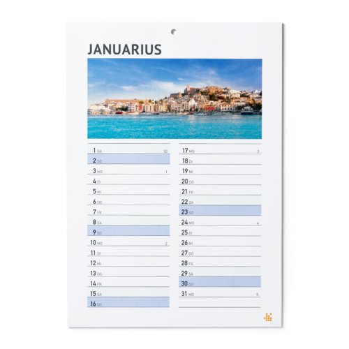 Wandkalender mit Leimbindung, DIN A4 3