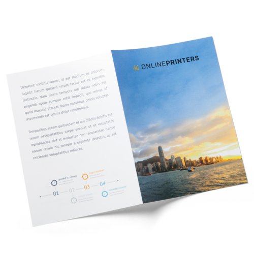 Falzflyer Hochformat mit UV-Lack, DVD-Booklet 4