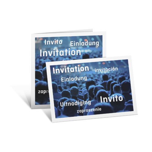 Einladungskarten Hochformat, 5,5 x 8,5 cm 1
