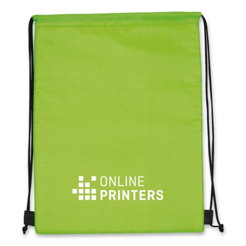 Apfelgrne 2-in-1 Khltasche/Sportbeutel mit Kordelzug.