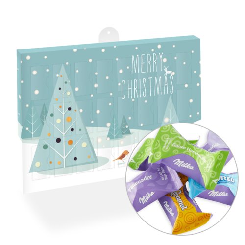 Premium Adventskalender ECO mit Milka Zarte Momente 1