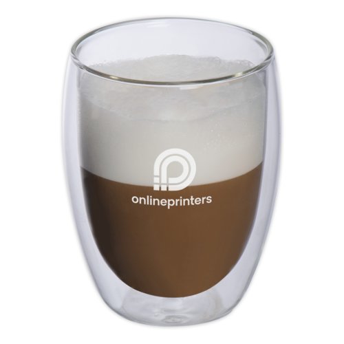 2er Set Glas-Vakuum-Cappuccinotassen Tivoli (Muster) 3