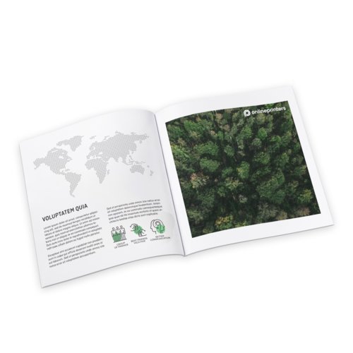 Kataloge Klebebindung, Öko-/Naturpapiere, quadratisch, A4-Quadrat 4