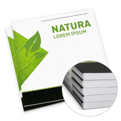 Kataloge Klebebindung, Öko-/Naturpapiere, quadratisch, A3-Quadrat 3