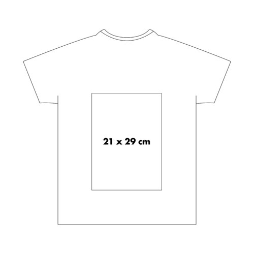 Unisex T-Shirt aus Stoff mit kurzen rmeln und Rundhalsausschnitt.