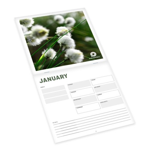 Broschürenkalender mit Cover, Quadratisch, A4-Quadrat 1