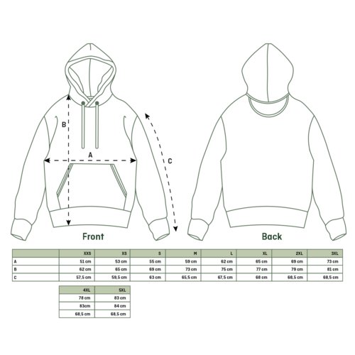 Baumwoll-Hoodie mit Kordelzug und Kngurutasche.