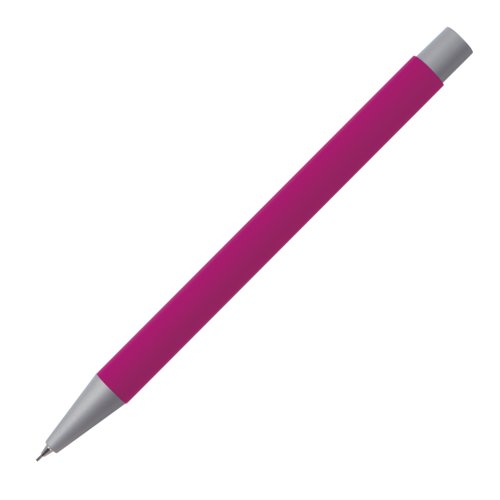Pinker Druckbleistift mit Metallelementen und Muster.