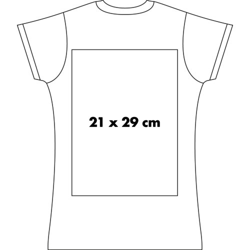Eco Damen T-Shirt aus Stoff mit kurzem Arm.