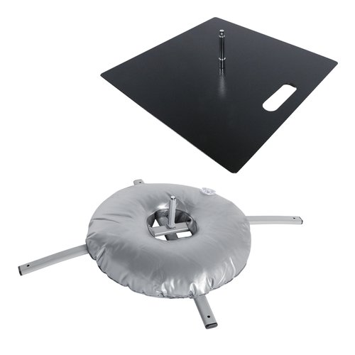 Systemteile aus Metall und Kunststoff.