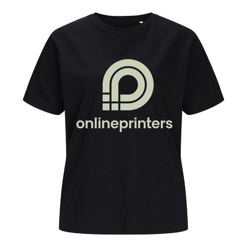 Gemustertes Damen T-Shirt aus weichem Stoff mit kurzen rmeln.