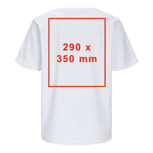 Weies Damen T-Shirt aus Premium Material mit kurzen rmeln.