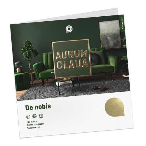 Papier Klappkarten im Hochformat mit partieller Heifolienprgung.