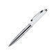 Weier Drehkugelschreiber mit Soft-Touch-Oberflche und Clip.