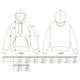 Baumwoll-Hoodie mit Kordelzug und Kngurutasche.