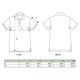 Unisex Poloshirt aus Stoff mit kurzen rmeln und Knopfleiste.