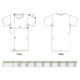 Unisex T-Shirt aus Stoff mit kurzen rmeln.