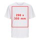 Weies Baumwoll-T-Shirt mit kurzen rmeln, unisex.