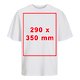 Weies Baumwoll-T-Shirt im Oversized-Schnitt, Unisex.