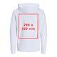 Weier Hoodie aus Stoff mit Kapuze und Kordelzug, Unisex-Schnitt.