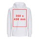 Unisex Sweatjacke mit Kapuze und durchgehendem Reiverschluss.