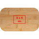 Helle Bambus-Lunchbox mit Deckel.