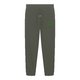 Khaki Baumwoll-Jogginghose mit elastischem Bund und Kordelzug.