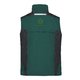 Dunkelgrne Arbeitsweste aus Polyester-Baumwoll-Mischgewebe, unisex.