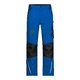 Blaue Arbeits-Hose aus Polyester-Baumwoll-Mischgewebe mit Taschen.