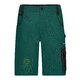Grne Arbeits-Shorts aus strapazierfhigem Material mit mehreren Taschen.