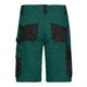 Dunkelgrne/Schwarze Shorts aus Polyester und Baumwolle mit mehreren Taschen.