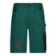 Grüne Stoff-Shorts im Unisex-Stil mit Taschen.