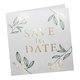 Papier-Hochzeitskarte mit partiellem Heifoliendruck.