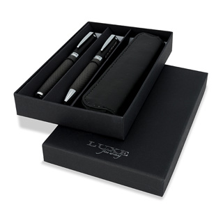 Kugelschreiberset Carbon Duo