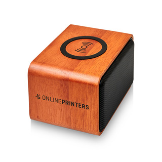 Lautsprecher Wooden mit kabellosem Ladepad