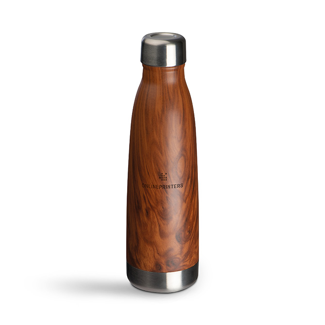 Edelstahl-Isolierflasche Holzoptik Tampa