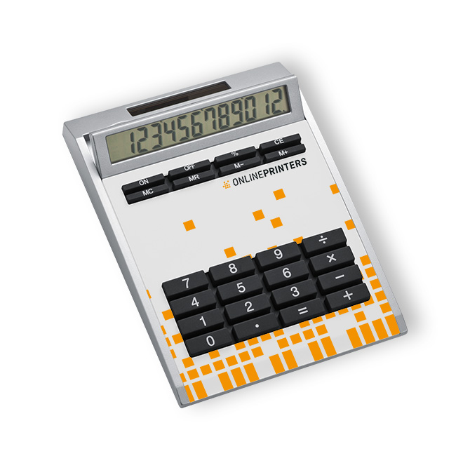 Tischrechner Eigendesign mit 12 Digits aus Kunststoff Cascavel