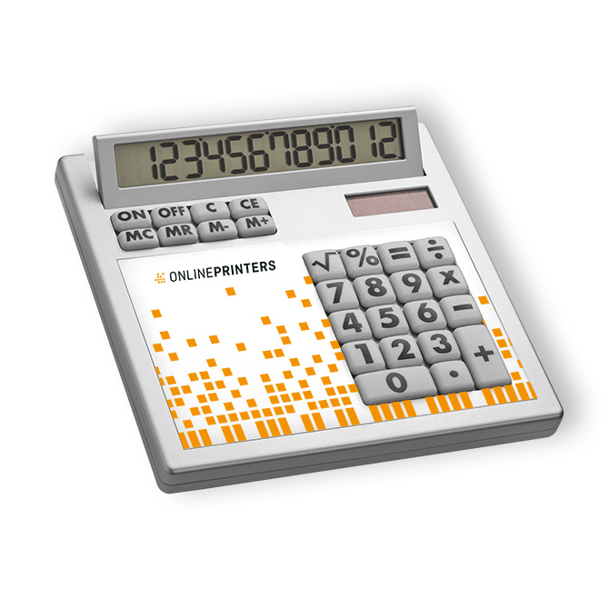 Tischrechner Eigendesign mit 12 Digits aus Kunststoff Cava de 'Tirreni