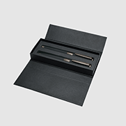 senator Black Line Set Kugelschreiber und Fllhalter mit Lederetui