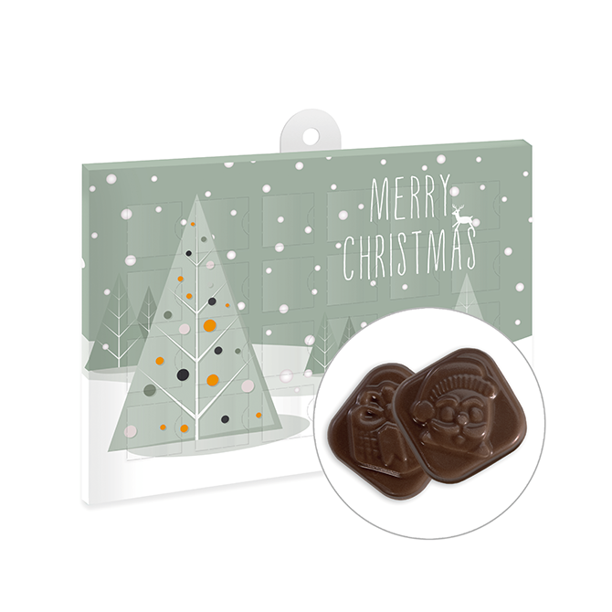 reinpapier A5-Schoko-Adventskalender